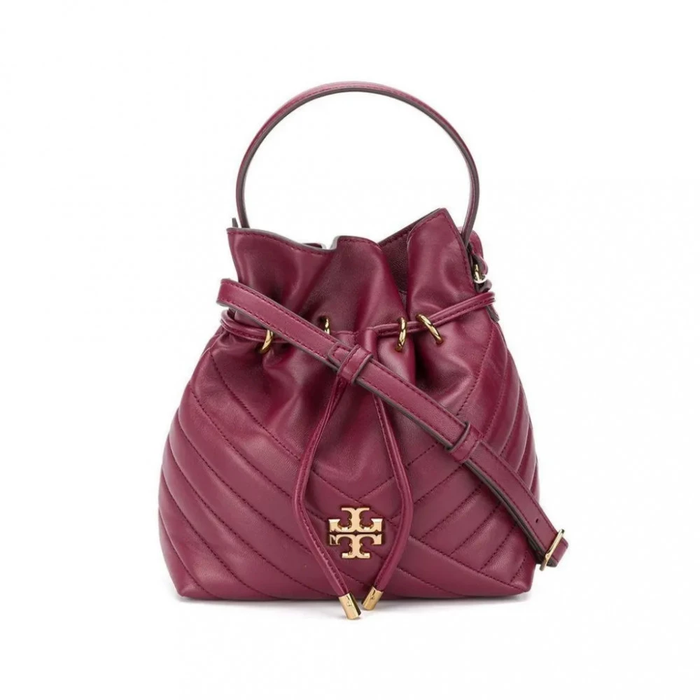 Tory Burch Chelsea Quilted Drawstring Bag - Red