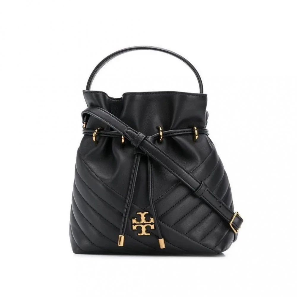Tory Burch Chelsea Quilted Drawstring Bag - Black