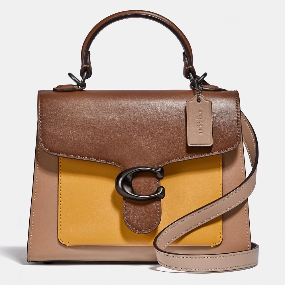 COACH Tabby Top Handle 20 With Signature Canvas Detail