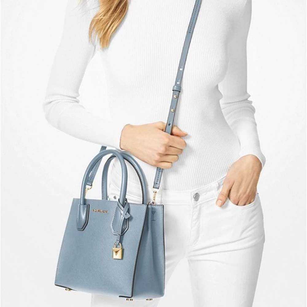 Buy Michael Kors Jet Set Charm Logo Print Shoulder Bag  Blue Color Women   AJIO LUXE