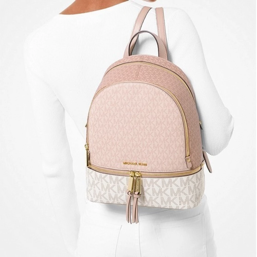 Mua Balo Nữ Michael Kors MK Jaycee Medium Zip Pocket Backpack Light Powder  Blush Pink Màu Hồng Họa Tiết  Michael Kors  Mua tại Vua Hàng Hiệu h089639