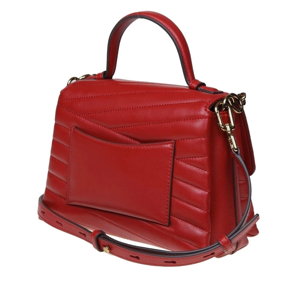 Buy Tory Burch Kira Chevron Top-handle Bag - Red At 33% Off